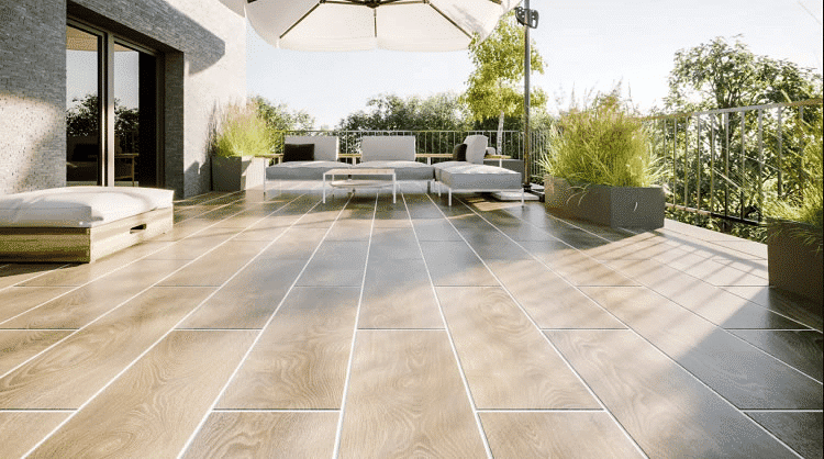 Is there a special waterproof grout for roof balcony tiles?